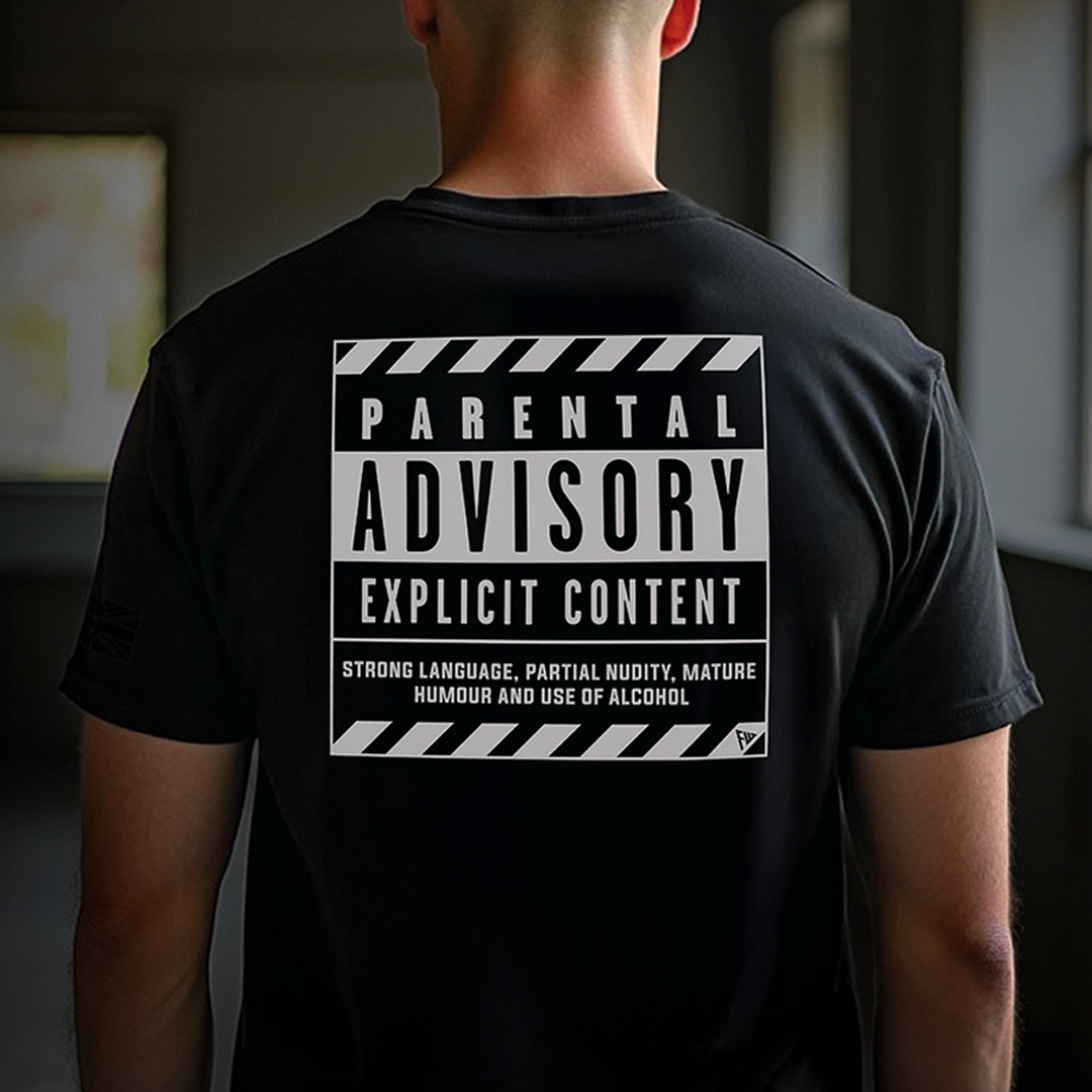 PARENTAL ADVISORY TAG & BACK