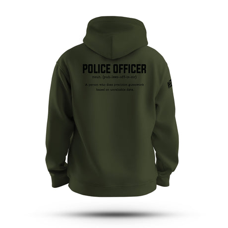 POLICE OFFICER TAG & BACK HOODIE
