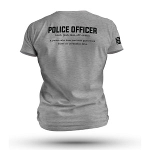 POLICE OFFICER TAG & BACK