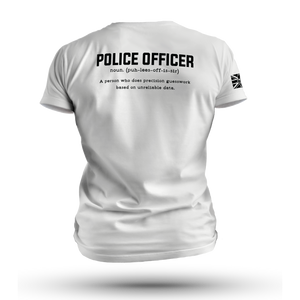 POLICE OFFICER TAG & BACK