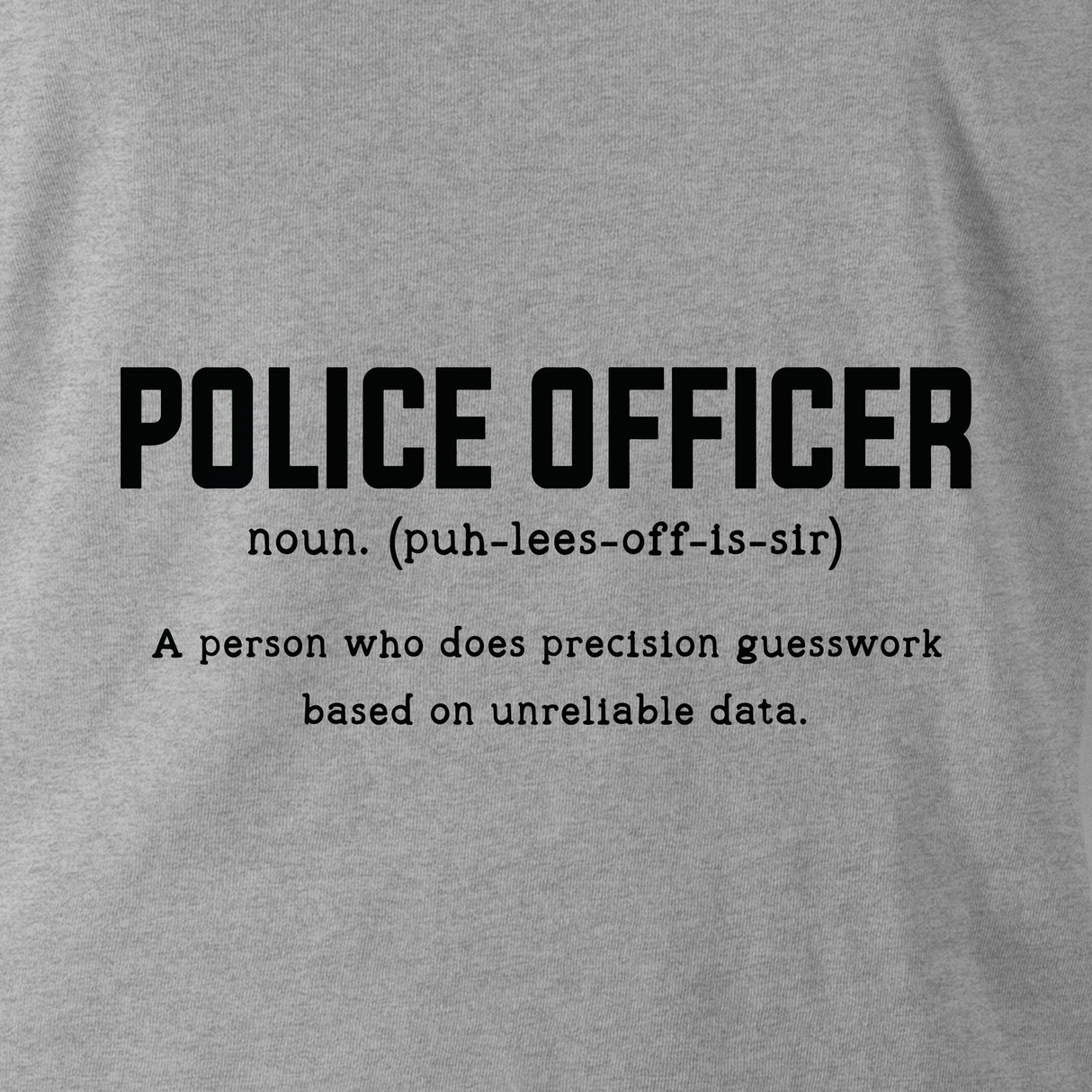 POLICE OFFICER TAG & BACK HOODIE