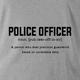 POLICE OFFICER TAG & BACK HOODIE