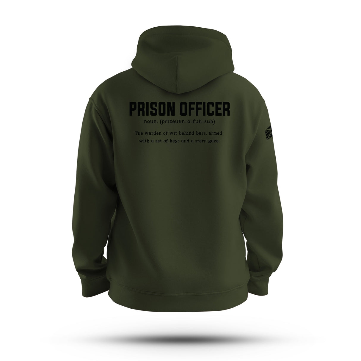 PRISON OFFICER TAG & BACK HOODIE