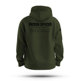 PRISON OFFICER TAG & BACK HOODIE