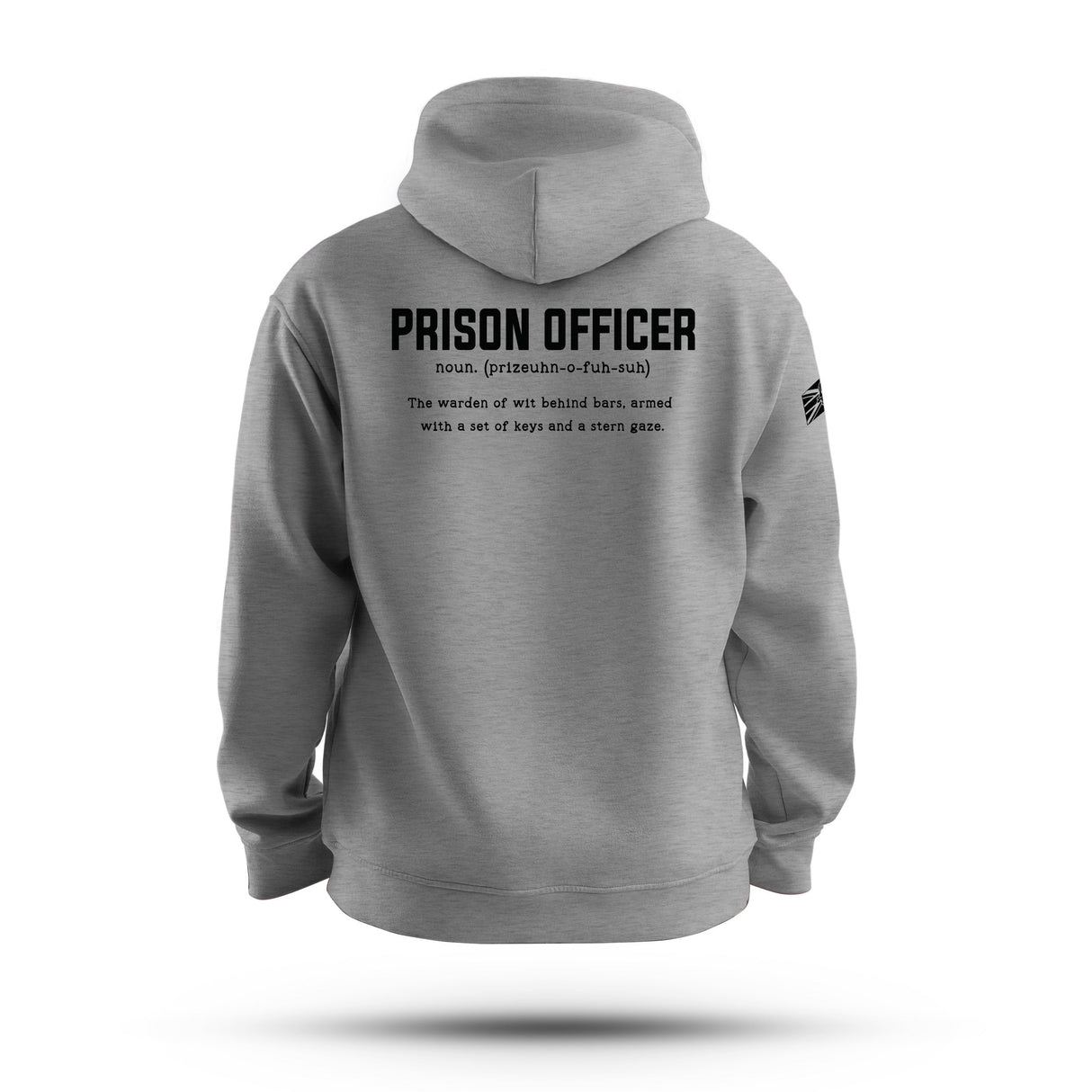 PRISON OFFICER TAG & BACK HOODIE