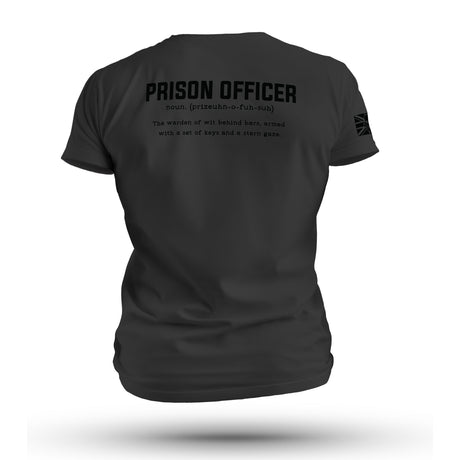 PRISON OFFICER TAG & BACK