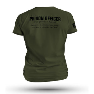 PRISON OFFICER TAG & BACK