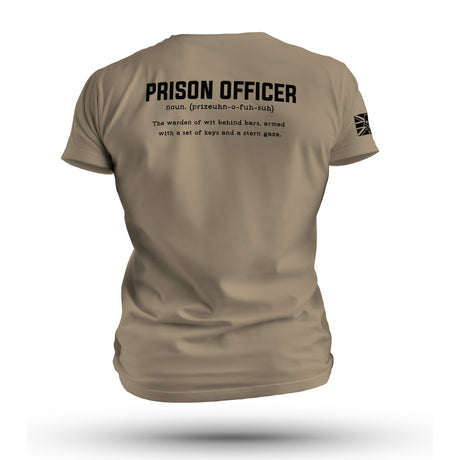 PRISON OFFICER TAG & BACK