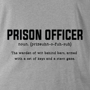 PRISON OFFICER TAG & BACK