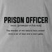 PRISON OFFICER TAG & BACK