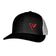 FW RED STITCH-STYLE - MESH BACK SNAPBACK - Force Wear