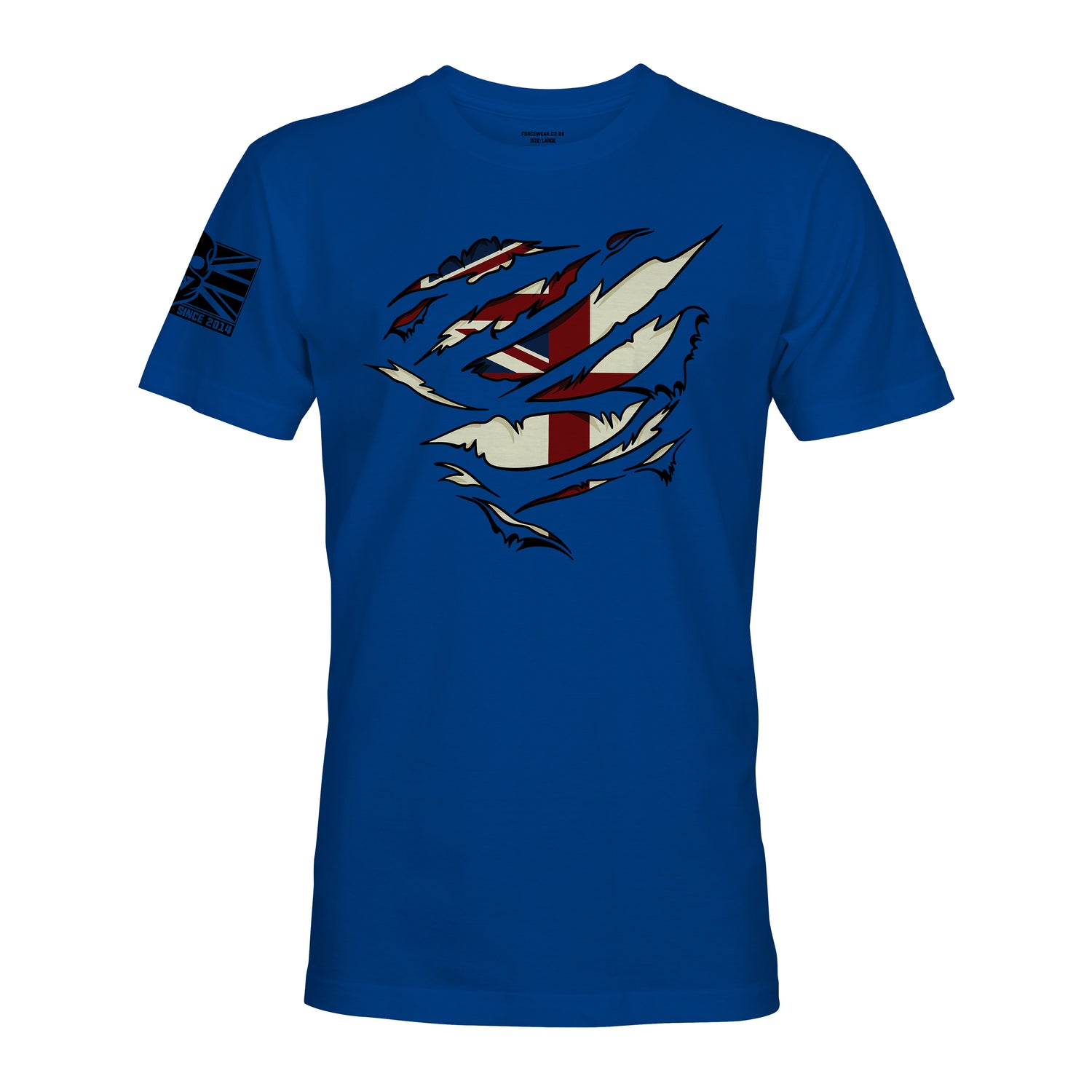 RIPPED ROYAL NAVY FLAG T-shirt | Military | Veteran | Force Wear