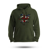 RIPPED UNION JACK HOODIE
