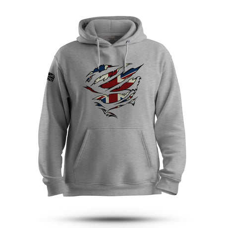 RIPPED UNION JACK HOODIE - Force Wear
