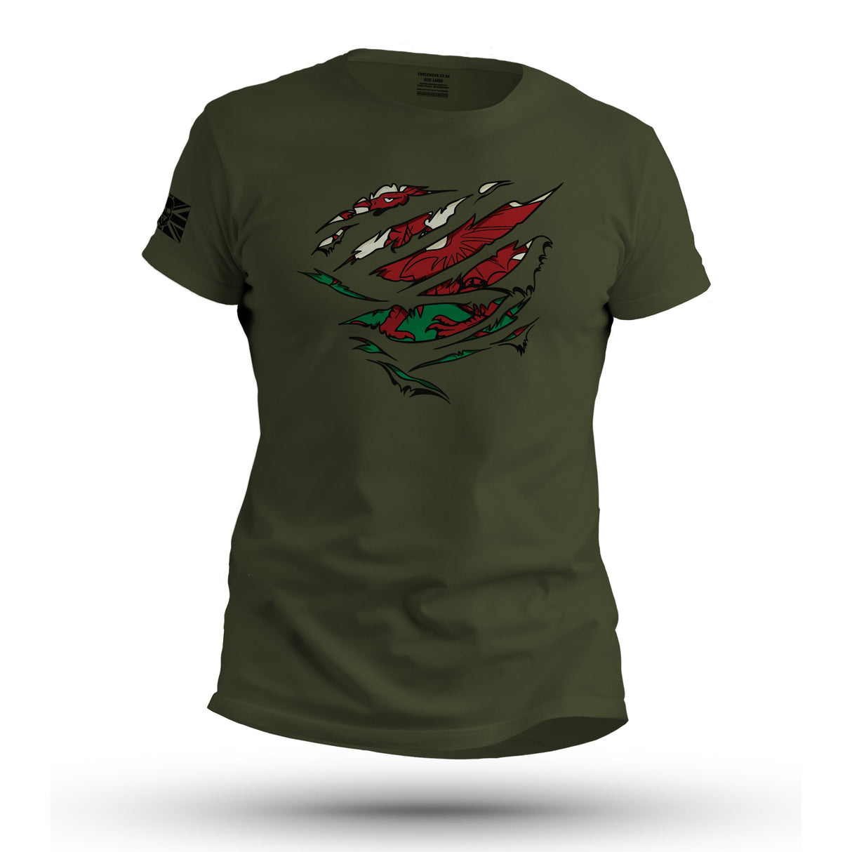 RIPPED WELSH FLAG