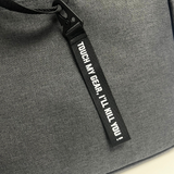 'TOUCH MY GEAR' BAG TAG - BLACK