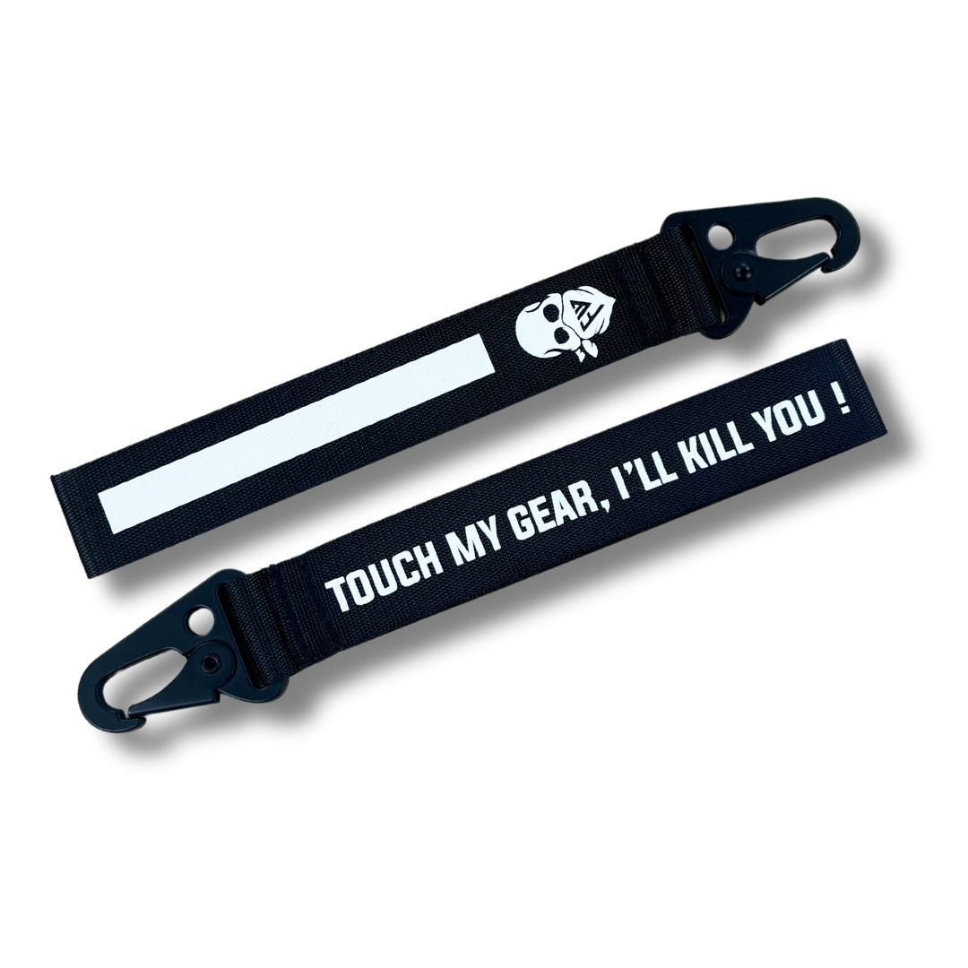 'TOUCH MY GEAR' BAG TAG - BLACK