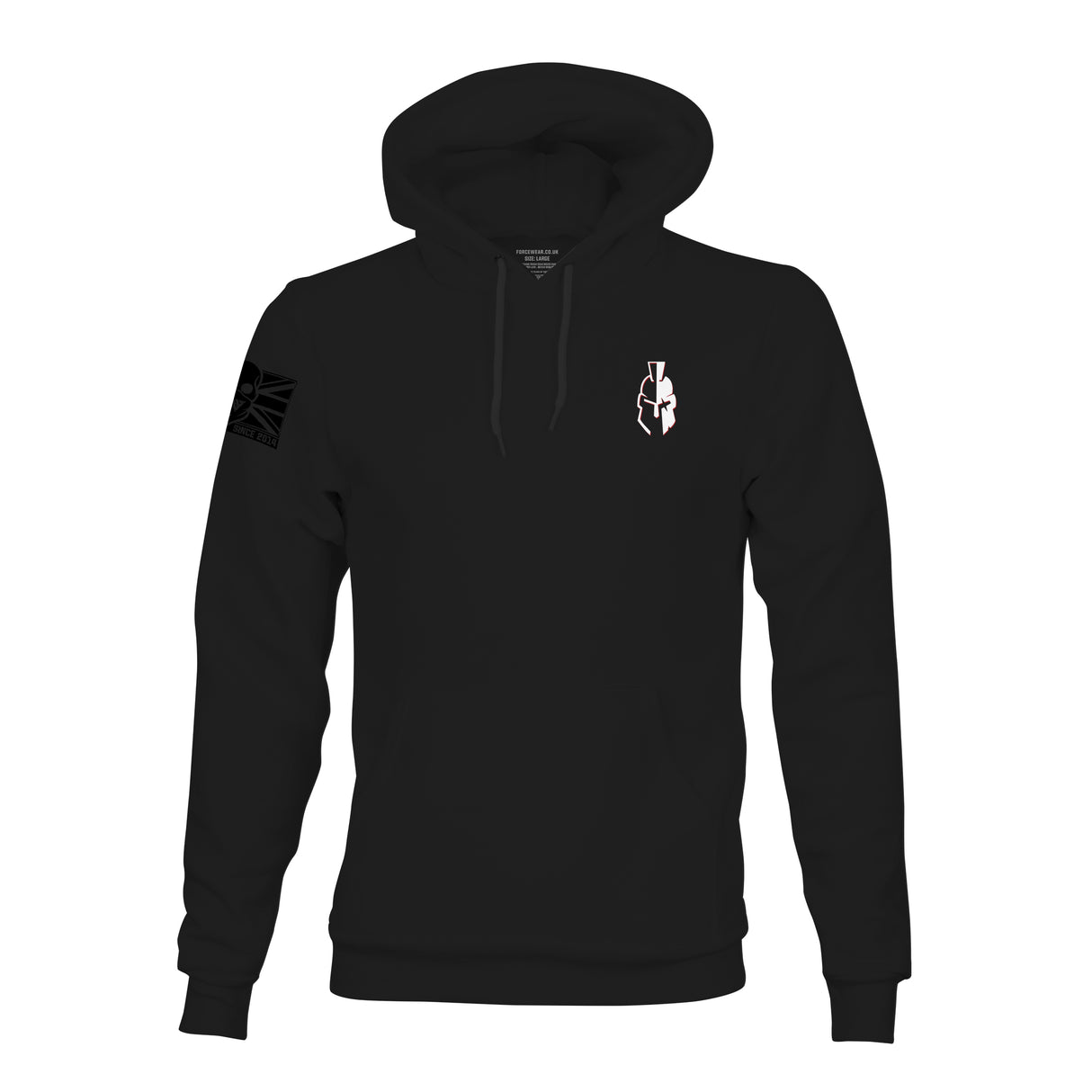 WARRIORS WHT HELMET HOODIE