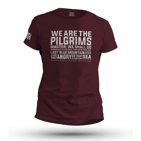 BORN FEARLESS WE ARE THE PILGRIMS. WHITE INK