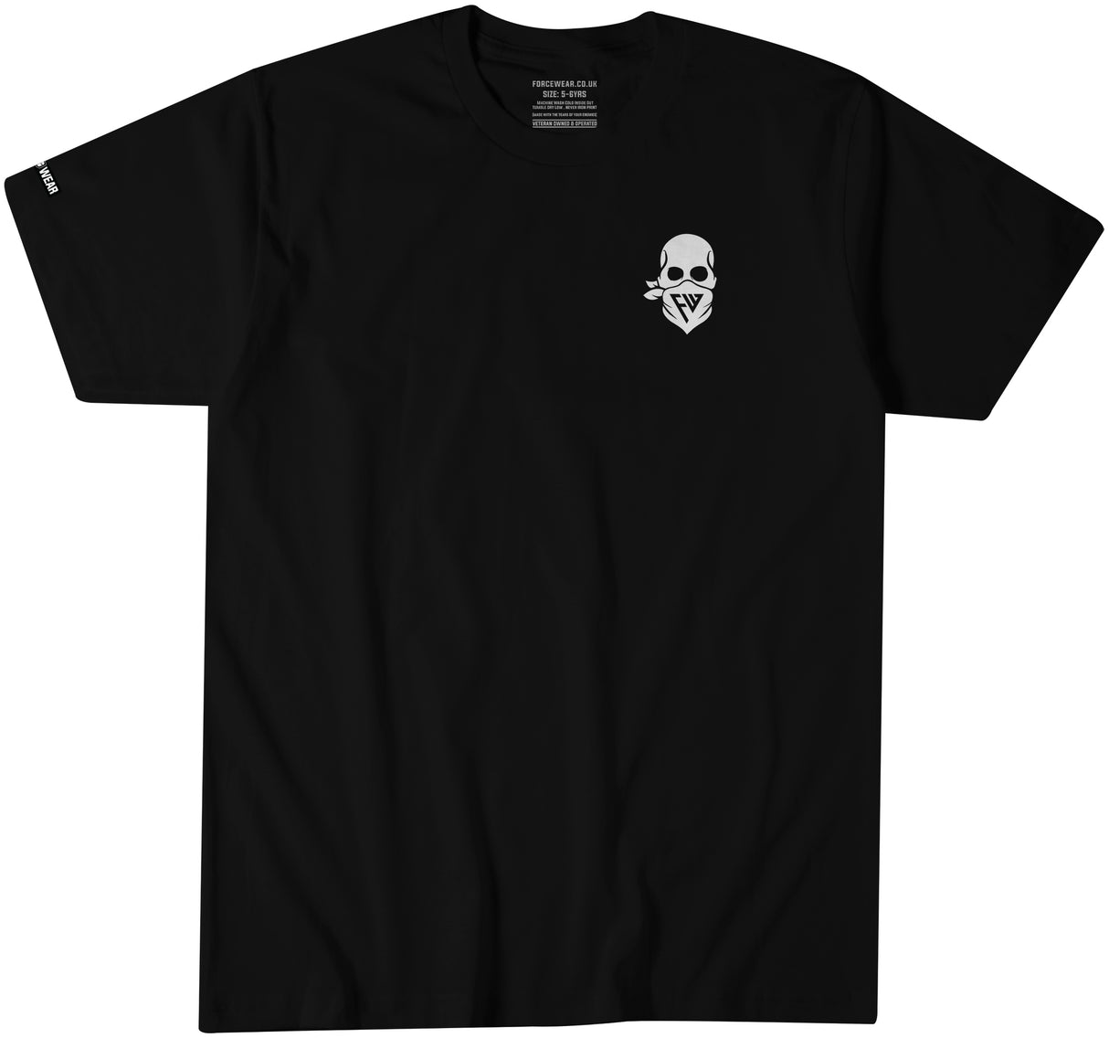 KIDS BASIC WHITE SKULL LOGO