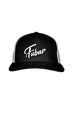 FUBAR WHITE STITCH-STYLE - MESH BACK SNAPBACK