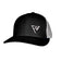 FW WHITE STITCH-STYLE - MESH BACK SNAPBACK - Force Wear