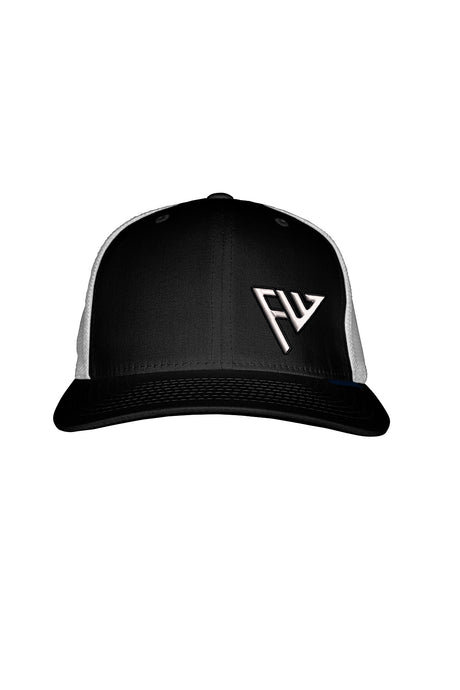 FW WHITE STITCH-STYLE™️ MESH BACK SNAPBACK