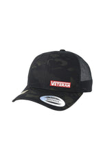 VETERAN STITCH-SYLE RED PATCH - MULTICAM SNAPBACK