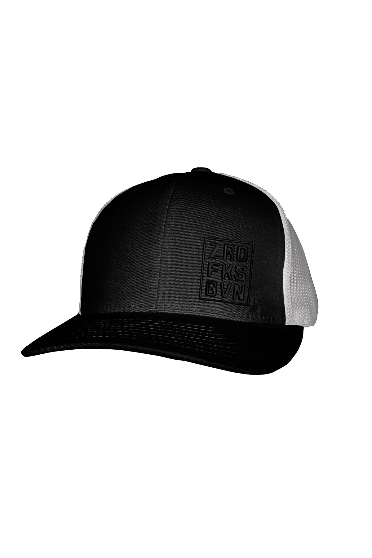 ZRO FKS GVN BLACK STITCH-STYLE™️ MESH BACK SNAPBACK