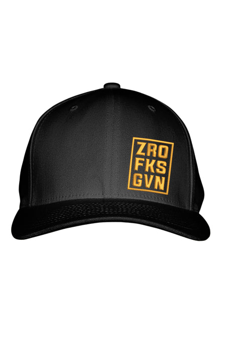 ZRO FKS GVN YELLOW STITCH-STYLE™️ FABRIC BACK SNAPBACK