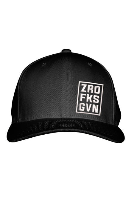 ZRO FKS GVN WHITE STITCH-STYLE™️ FABRIC BACK SNAPBACK