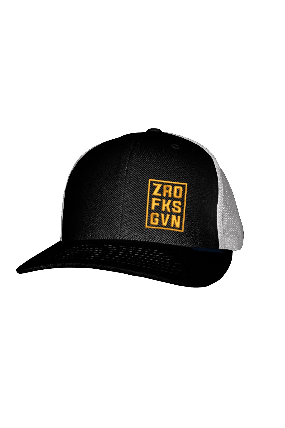 ZRO FKS GVN YELLOW STITCH-STYLE™️ MESH BACK SNAPBACK