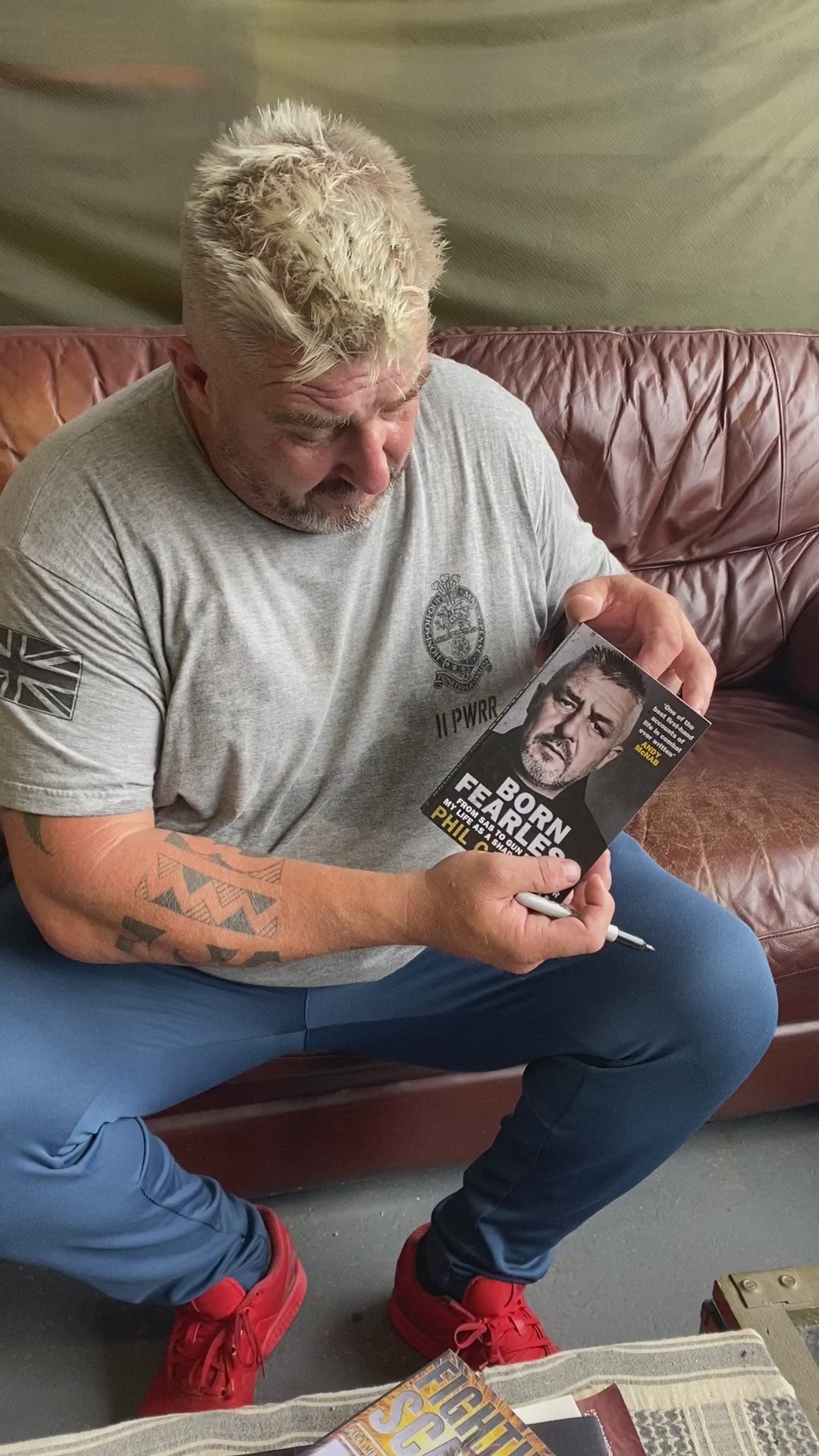 BORN FEARLESS 'SIGNED' BOOK BY PHIL CAMPION SAS
