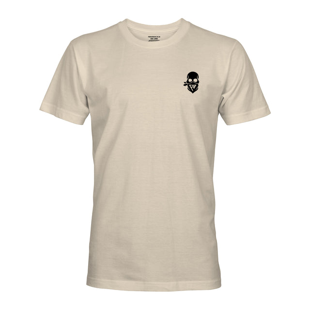 FW BASIC SKULL LIGHT SAND - Force Wear HQ - T-SHIRTS