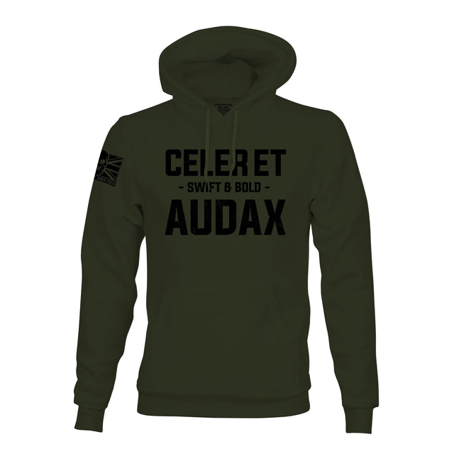 CELER ET AUDAX (ROYAL GREEN JACKETS) HOODIE - Force Wear HQ - HOODIES