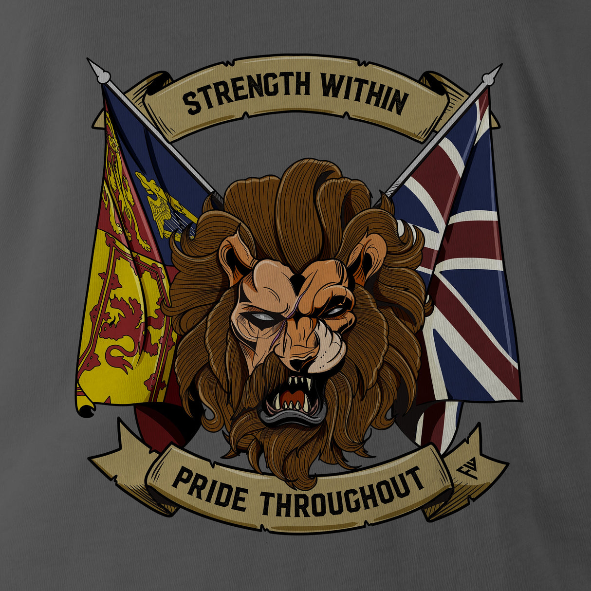 STRENGTH WITHIN TAG & BACK - Force Wear HQ - T-SHIRTS
