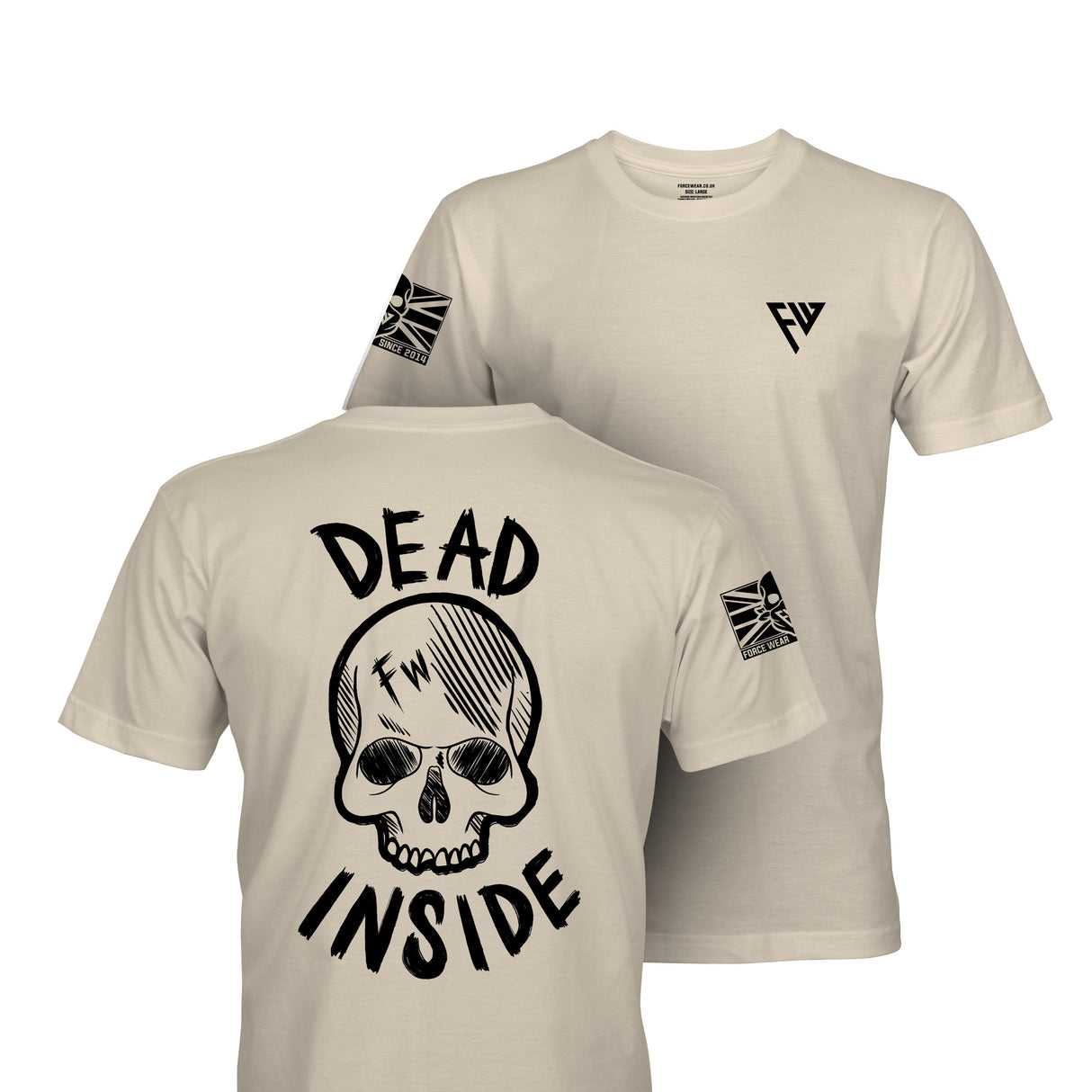 DEAD INSIDE TAG & BACK - Force Wear HQ - T-SHIRTS