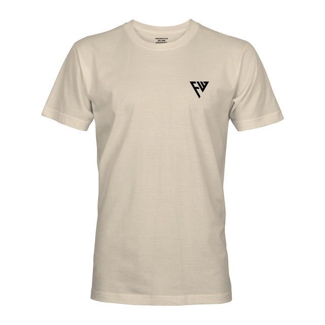 FW BASIC LOGO LIGHT SAND - Force Wear HQ - T-SHIRTS