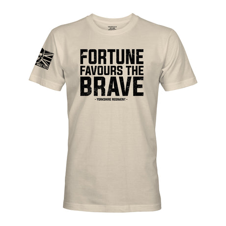 YORKSHIRE REGIMENT MOTTO (FORTUNE FAVOURS THE BRAVE) - Force Wear HQ - T-SHIRTS