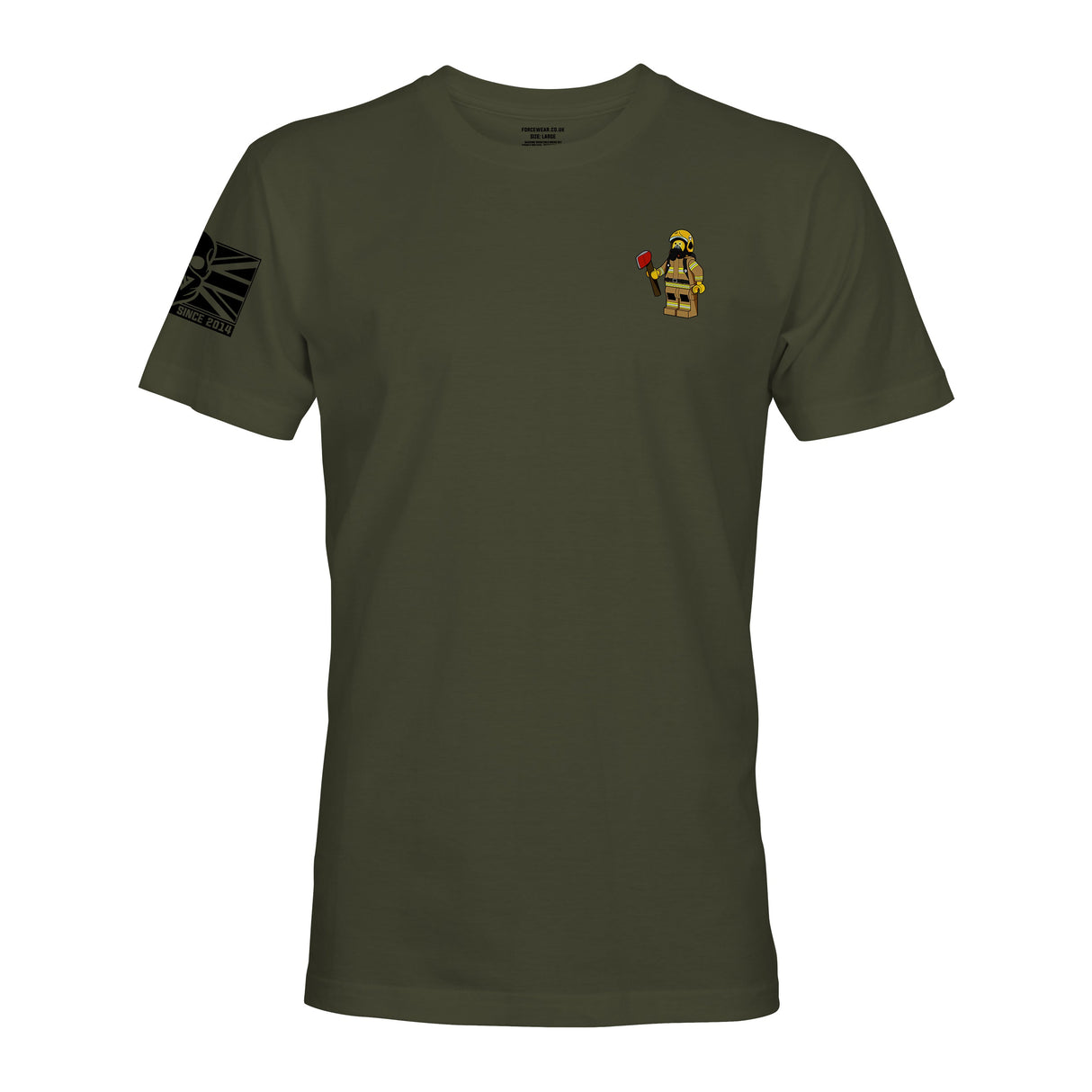 FW MINIFIG FIREFIGHTER - Force Wear HQ - T-SHIRTS