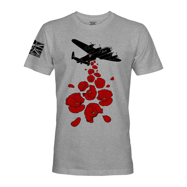 LANCASTER AND POPPIES - Force Wear HQ - T-SHIRTS