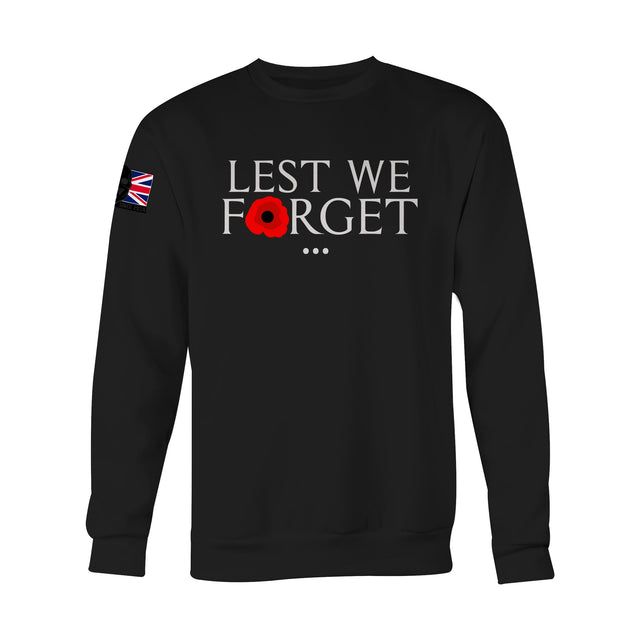 LEST WE FORGET WHT INK LTD ED SWEAT - Force Wear HQ - SWEATSHIRTS