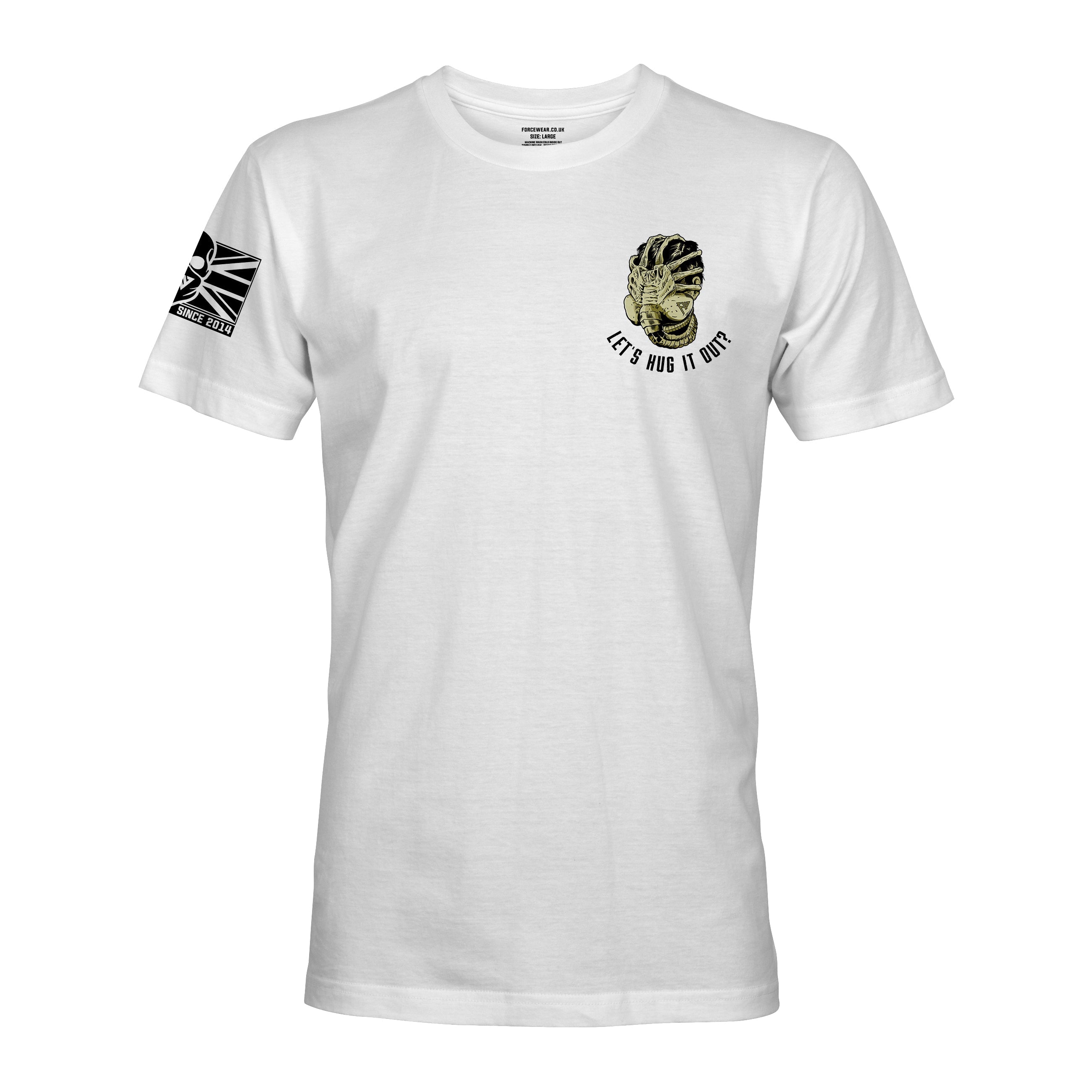 LET S HUG IT OUT T Shirt Military Veteran Force Wear