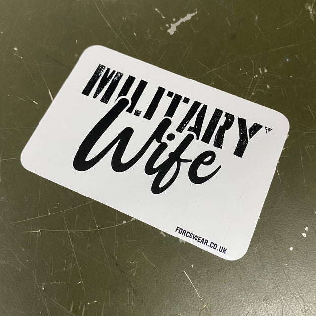 MILITARY WIFE STICKER 292 - Force Wear HQ