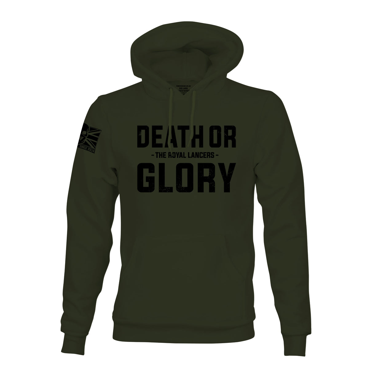 ROYAL LANCERS MOTTO (DEATH OR GLORY) HOODIE - Force Wear HQ - HOODIES