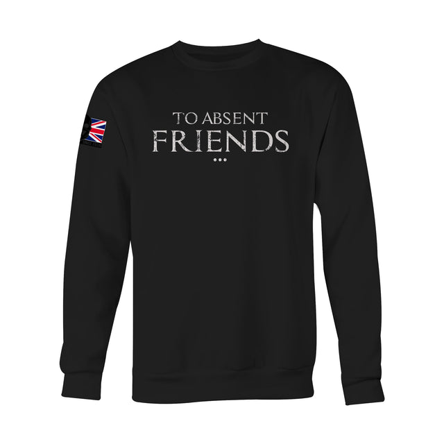 TO ABSENT FRIENDS WHT INK LTD ED SWEAT - Force Wear HQ - SWEATSHIRTS