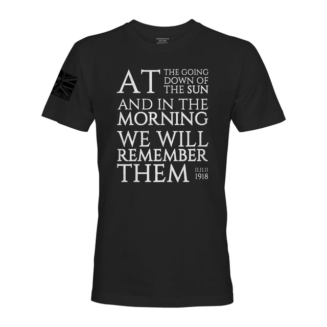 WE WILL REMEMBER THEM WHT INK ED - Force Wear HQ - T-SHIRTS