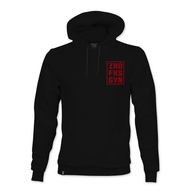 ZRO FKS GVN RED STAMP HOODIE - Force Wear HQ