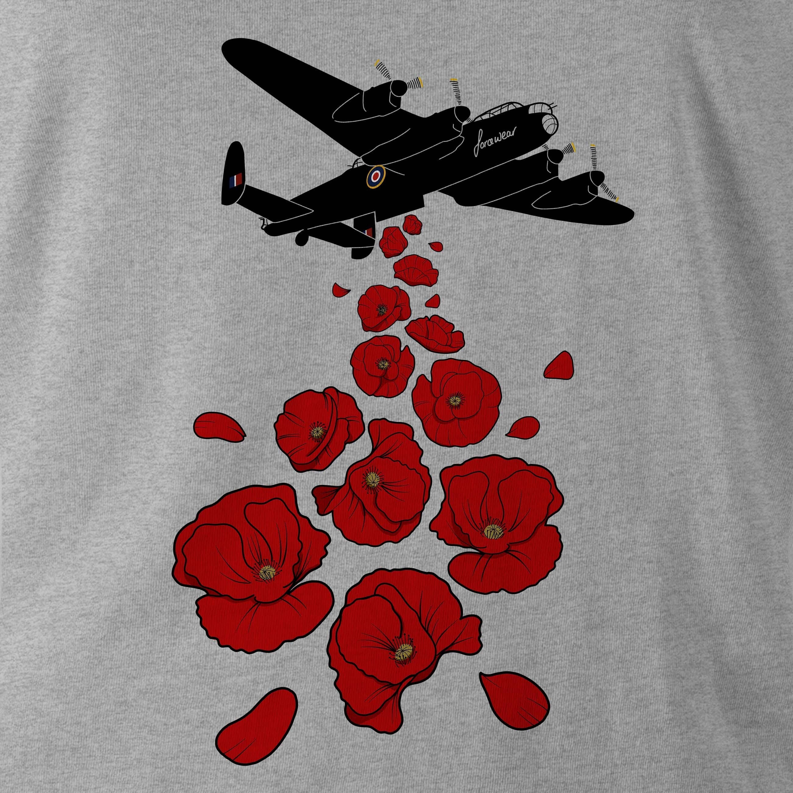 Force Wear LANCASTER AND POPPIES design